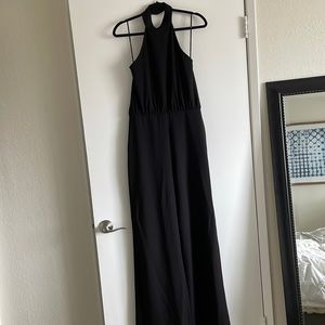 Lulus Black halter jumpsuit Size:medium